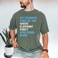 Elephant Party For Introvert Going Men's Comfort Colors T-Shirt Moss Elephant Party For Introvert Going Men's Comfort Colors T-Shirt Moss