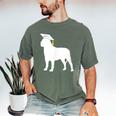 English Mastiff Graduation Dog Graduate Men's Comfort Colors T-Shirt Moss