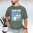 I Enjoy Long Romantic Walks To My Fridge Introvert Men's Comfort Colors T-Shirt Moss I Enjoy Long Romantic Walks To My Fridge Introvert Men's Comfort Colors T-Shirt Moss