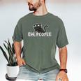 Ew People Cat Anti Social Introvert Men's Comfort Colors T-Shirt Moss