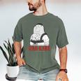 Family Guy Peter Stewie Dad Life Distressed Big Chest Logo Men's Comfort Colors T-Shirt Moss