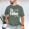 The Father New Daddy Expecting Baby T-Shirt Men's Comfort Colors T-Shirt Moss