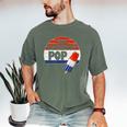 Fathers Day Shirt Cool Dad Bombest Pop Retro 80s Dad Men's Comfort Colors T-Shirt Moss Fathers Day Shirt Cool Dad Bombest Pop Retro 80s Dad Men's Comfort Colors T-Shirt Moss