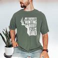 My Favorite Hunting Buddy Calls Me Dad Shirt Men Deer Hunter Men's Comfort Colors T-Shirt Moss