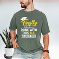 Finally Done With This BS Class Of 2025 College Graduation Premium Tri-Blend Men's Comfort Colors T-Shirt Moss
