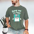 Floppy Disk Retro Tech Nostalgia Old School Computing Humor Men's Comfort Colors T-Shirt Moss