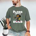 Floss Like A Boss Shirt Class Of 2019 Graduation Kids Men's Comfort Colors T-Shirt Moss