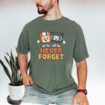 Never Forget Retro Old Technology Nostalgia Men's Comfort Colors T-Shirt Moss