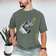 Frutiger Aero Aesthetic Tech Computer Aquarium Fishes Men's Comfort Colors T-Shirt Moss