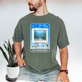 Frutiger Aero Aesthetic Tech Computer Aquarium Tarot Card Men's Comfort Colors T-Shirt Moss
