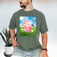 Frutiger Aero Aesthetic Tech Kawaii Strawberry Milk Fishes Men's Comfort Colors T-Shirt Moss Frutiger Aero Aesthetic Tech Kawaii Strawberry Milk Fishes Men's Comfort Colors T-Shirt Moss
