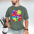 Frutiger Aero Aesthetic Tech Orb Pattern Heart Cherry Lips Men's Comfort Colors T-Shirt Moss Frutiger Aero Aesthetic Tech Orb Pattern Heart Cherry Lips Men's Comfort Colors T-Shirt Moss