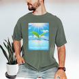 Frutiger Aero Aesthetics Men's Comfort Colors T-Shirt Moss