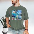 Frutiger Aero Retro Vibes Men's Comfort Colors T-Shirt Moss