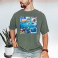 Frutiger Aero Retro Vibes Y2K Retro Grunge Men's Comfort Colors T-Shirt Moss