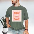 Fun Cool Cute Introvert Cat Character Quote Tea Cup For Men Women Men's Comfort Colors T-Shirt Moss