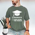 Funny Graduate Joke Mens Womens Graduation Gifts Men's Comfort Colors T-Shirt Moss