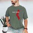 God Of Boy Dad Video Game Tshirt Father's Day Edition Men's Comfort Colors T-Shirt Moss