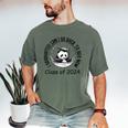 I Graduated Can I Go Back To Bed Now 2024 Graduation Panda Men's Comfort Colors T-Shirt Moss