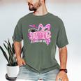 Graduation 2027 Senior 2027 Class Of 2027 Coquette Pink Girl Men's Comfort Colors T-Shirt Moss