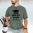 Graduation T Shirt Kiss My Class 2018 Goodbye Men's Comfort Colors T-Shirt Moss