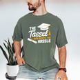 Graduation T Shirt Tassel Was Worth The Hassle Tee Men's Comfort Colors T-Shirt Moss