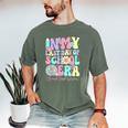 Groovy In My Last Day Of School Era Second Grade Graduation Men's Comfort Colors T-Shirt Moss