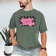 Groovy Senior Class Of 2026 Coquette Pink Bow Graduation Men's Comfort Colors T-Shirt Moss