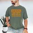 Grumpy Old Man Tee Shirt For Grandfathers Dads Father's Day Men's Comfort Colors T-Shirt Moss
