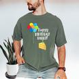 Happy Birthday Daddy Cute Toddler Dad's Birthday Party Men's Comfort Colors T-Shirt Moss