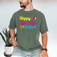 Happy Last Day Of School Graduation Teacher Students T-Shirt Men's Comfort Colors T-Shirt Moss