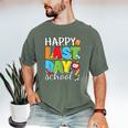 Happy Last Day Of School Teacher Student Graduation Men's Comfort Colors T-Shirt Moss