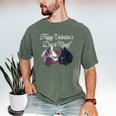 Happy Valentines Day Self Introvert Humor Antisocial Men's Comfort Colors T-Shirt Moss