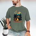 I Hate People Id Rather Be Camping Sarcastic Introvert Men's Comfort Colors T-Shirt Moss