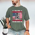 I'm A Dad Grandpa And Veteran Papa Grandpa Fathers Day Men Men's Comfort Colors T-Shirt Moss