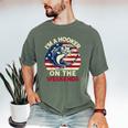 I'm Hooker On The Weekends Dirty Bass Dad Fishing Men's Comfort Colors T-Shirt Moss