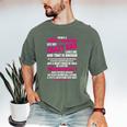 I'm Not A Perfect Daughter But My Crazy Dad Loves Me Men's Comfort Colors T-Shirt Moss