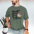 Imagine Being Afraid Of Drag Queens & Books Equality Men's Comfort Colors T-Shirt Moss