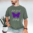 Introvert Antisocial Butterfly For Women Men Men's Comfort Colors T-Shirt Moss Introvert Antisocial Butterfly For Women Men Men's Comfort Colors T-Shirt Moss
