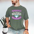Introvert Hippie Mom Cloth Diapers Crunchy Mama Men's Comfort Colors T-Shirt Moss