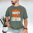 Introvert Party Solo Edition Sarcastic People Hater Men's Comfort Colors T-Shirt Moss