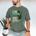Introverted Murder Shows True Crime Lovers Introvert Men's Comfort Colors T-Shirt Moss