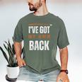 I’VE GOT MY OWN BACK INTROVERT Words On Back Men's Comfort Colors T-Shirt Moss