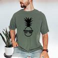 IVF DAD Pineapple Transfer Day Retrieval Day Infertility Men's Comfort Colors T-Shirt Moss