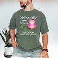 Kids I Graduated From Daycare Graduation T-Shirt For Girls Men's Comfort Colors T-Shirt Moss
