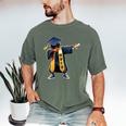 Kids HBCU Boys Grad Dabbing Graduation Men's Comfort Colors T-Shirt Moss