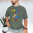 Kids Pre-K Graduate Dinosaur T-Rex Pre Kindergarten Graduation Men's Comfort Colors T-Shirt Moss