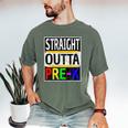 Kids Straight Outta Pre-K Graduation Men's Comfort Colors T-Shirt Moss
