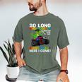 Kindergarten Graduate 2025 Kindergarten Graduation Dino Trex Men's Comfort Colors T-Shirt Moss
