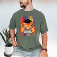 Kindergarten Graduation Level Complete Gamer Graduation Kids Men's Comfort Colors T-Shirt Moss